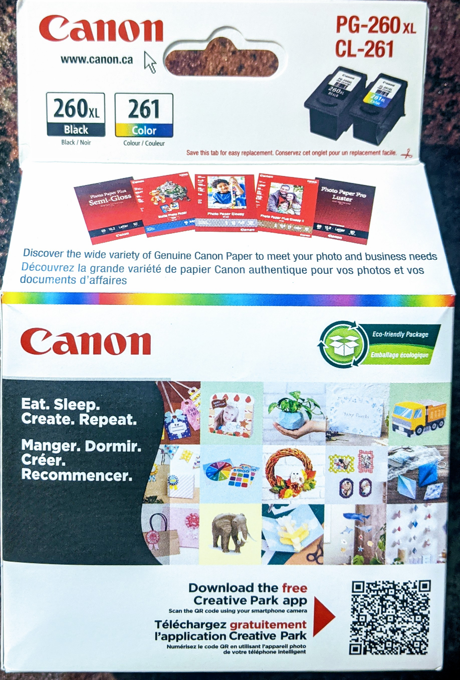 Canon PG-260XL/CL-261 Ink cartridges image indicator(4)