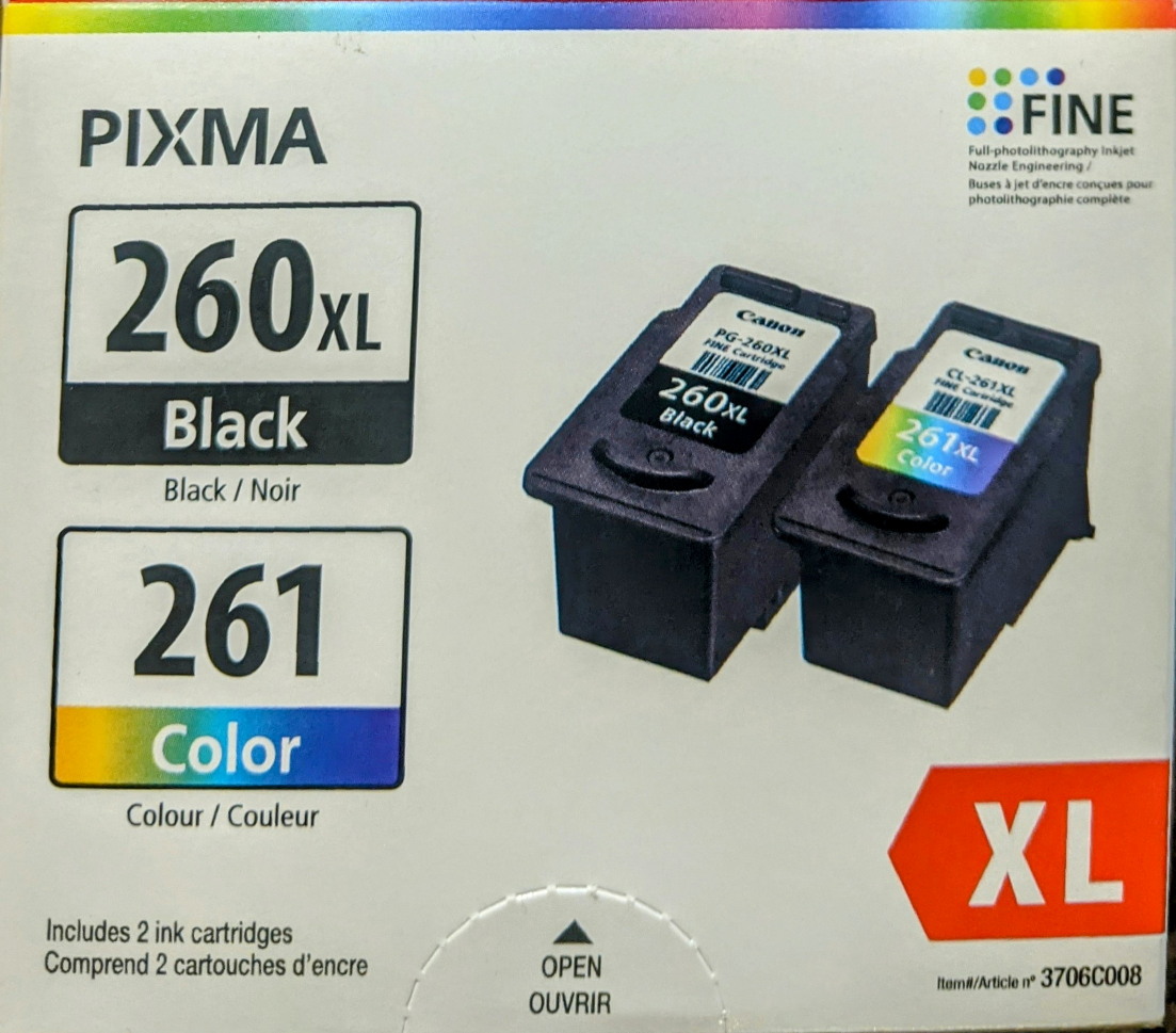 Canon PG-260XL/CL-261 Ink cartridges image indicator(3)