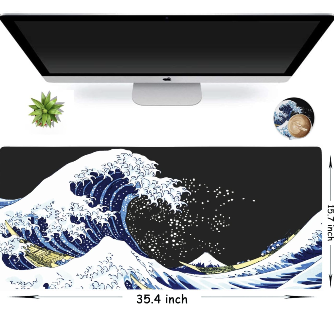 Gaming Mouse Pad XL Great Wave Art 🥕 - photo 3