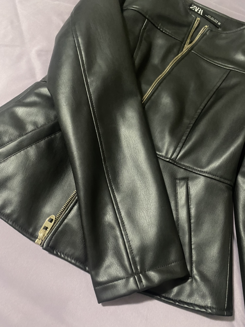 Zara faux leather jacket - photo 4