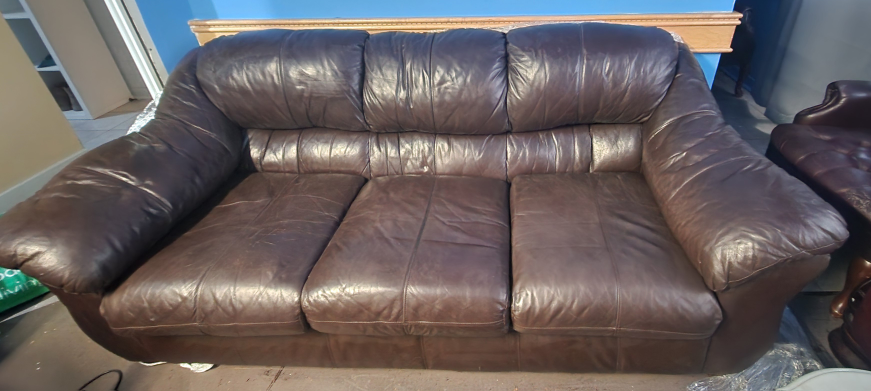 leather sofa
