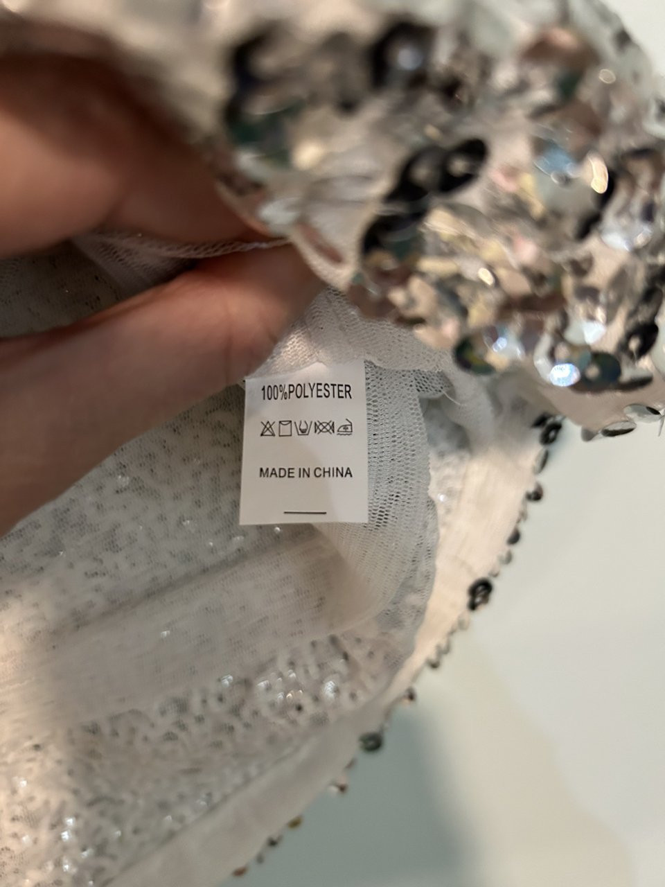 Silver sequined dress - photo 3