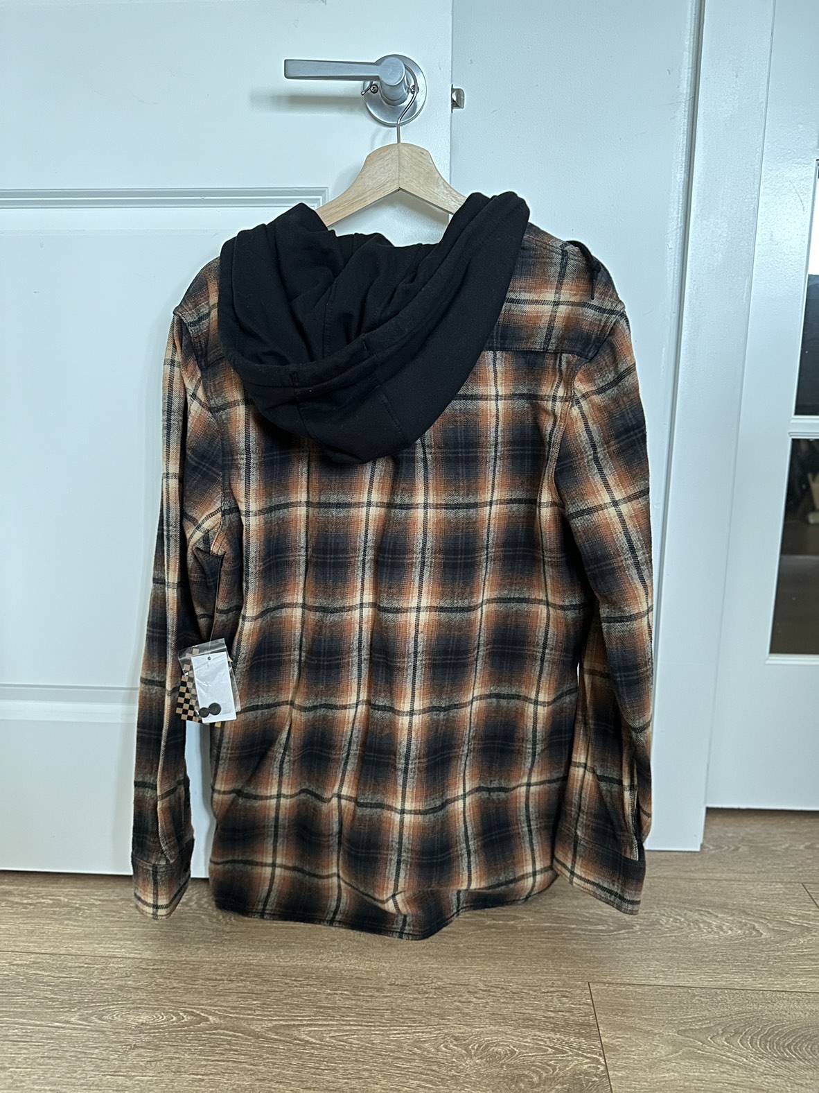 *NEW* Vans Lopes Hooded Long Sleeve Plaid Shirt Jacket - photo 2