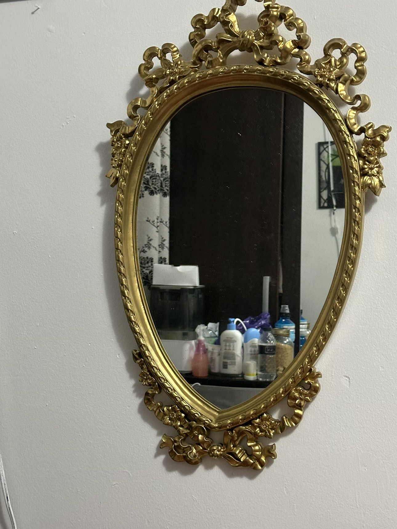 Golden frame mirror - photo 2
