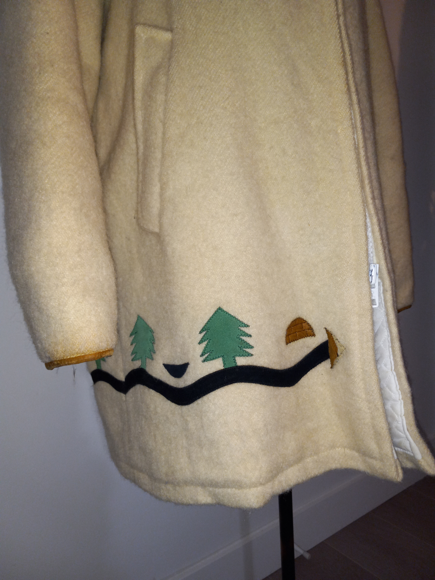 vintage Hudson Bay Eskimo parka coat real fox fur women's large image indicator(9)