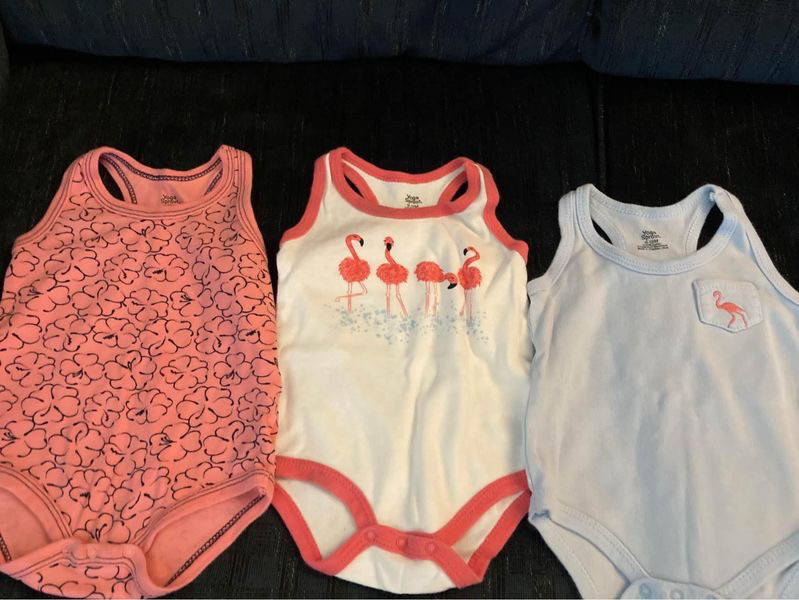 9-12 month 100% cotton Baby Tank top onesie Yoga Sprout thumbnail