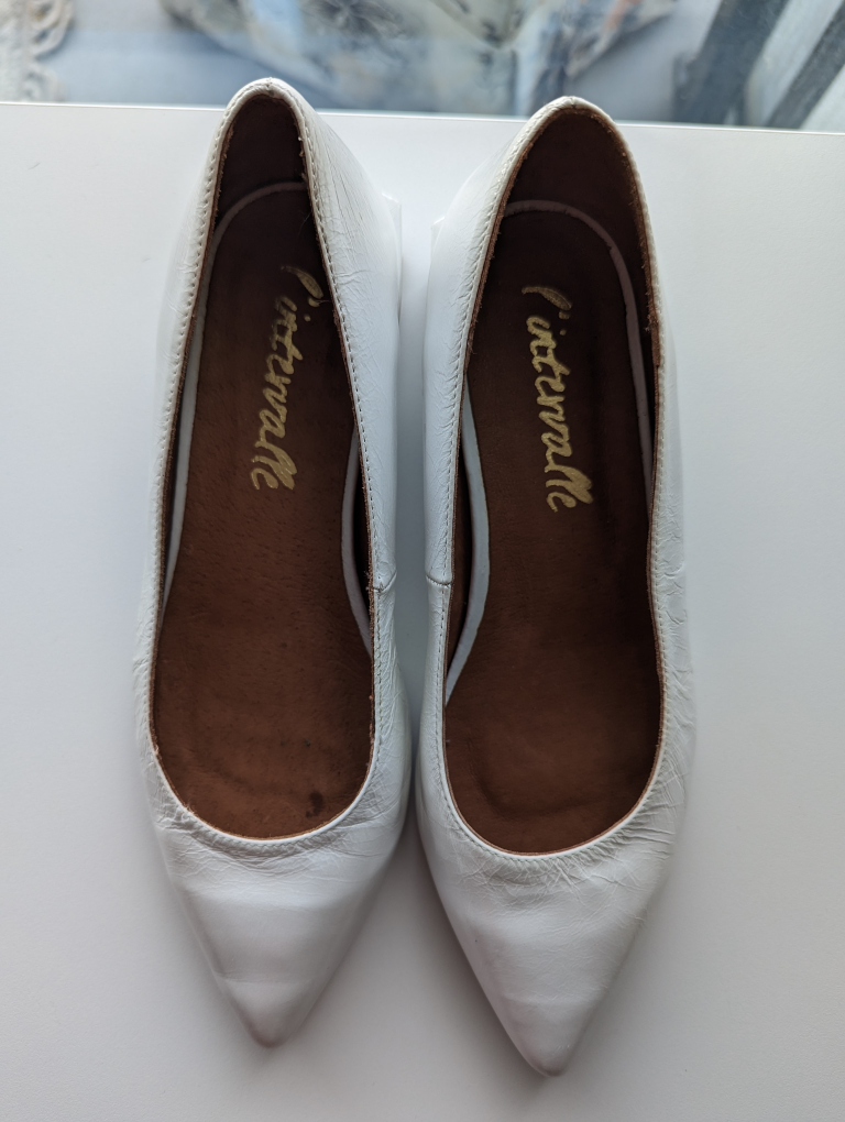 L'Intervalle White Shoes Size 7 - photo 2