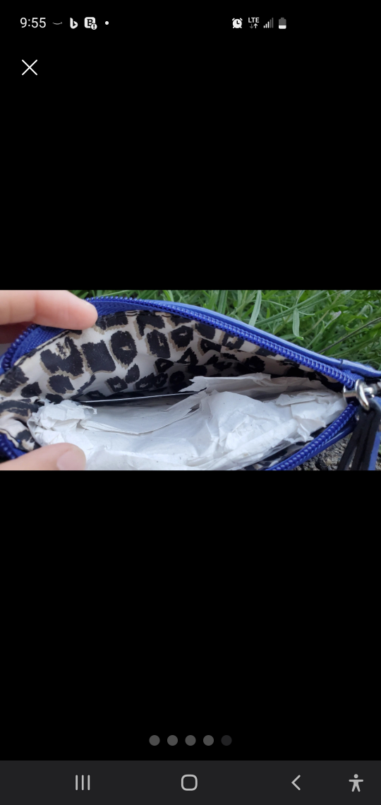 Nine West Blue Wristlet "Go-to-Glamour" image indicator(5)