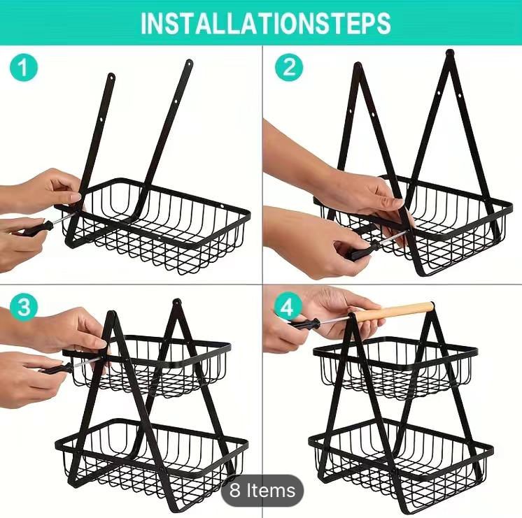 Brand new 2 tier fruit basket - photo 5
