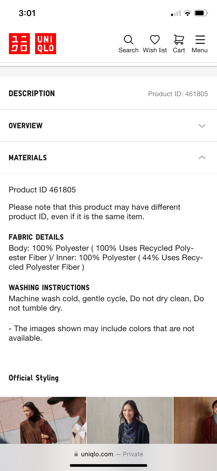 New Uniqlo dress with tag in light color chiffon image indicator(7)