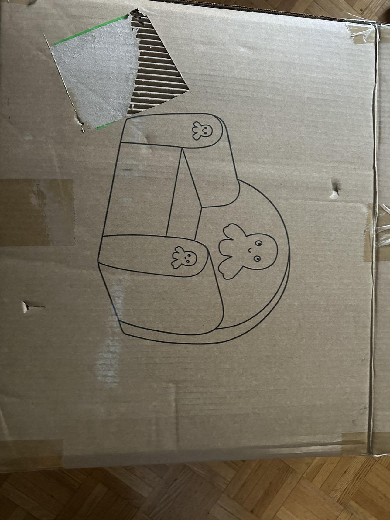 Octopus full foam kids sofa thumbnail