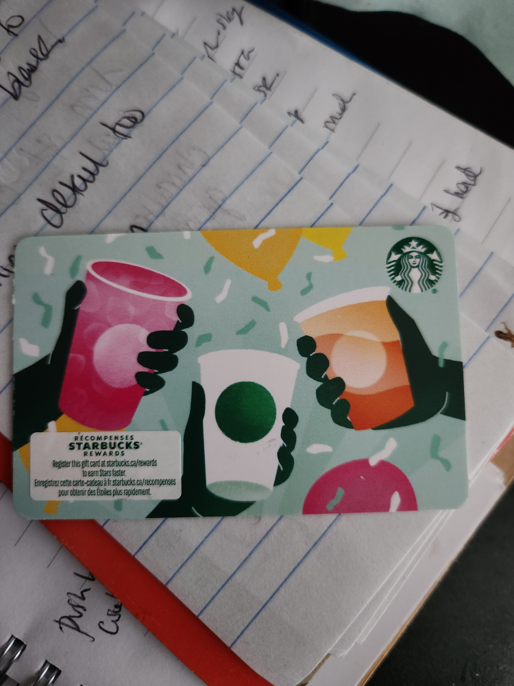 Starbucks giftcard $14.98