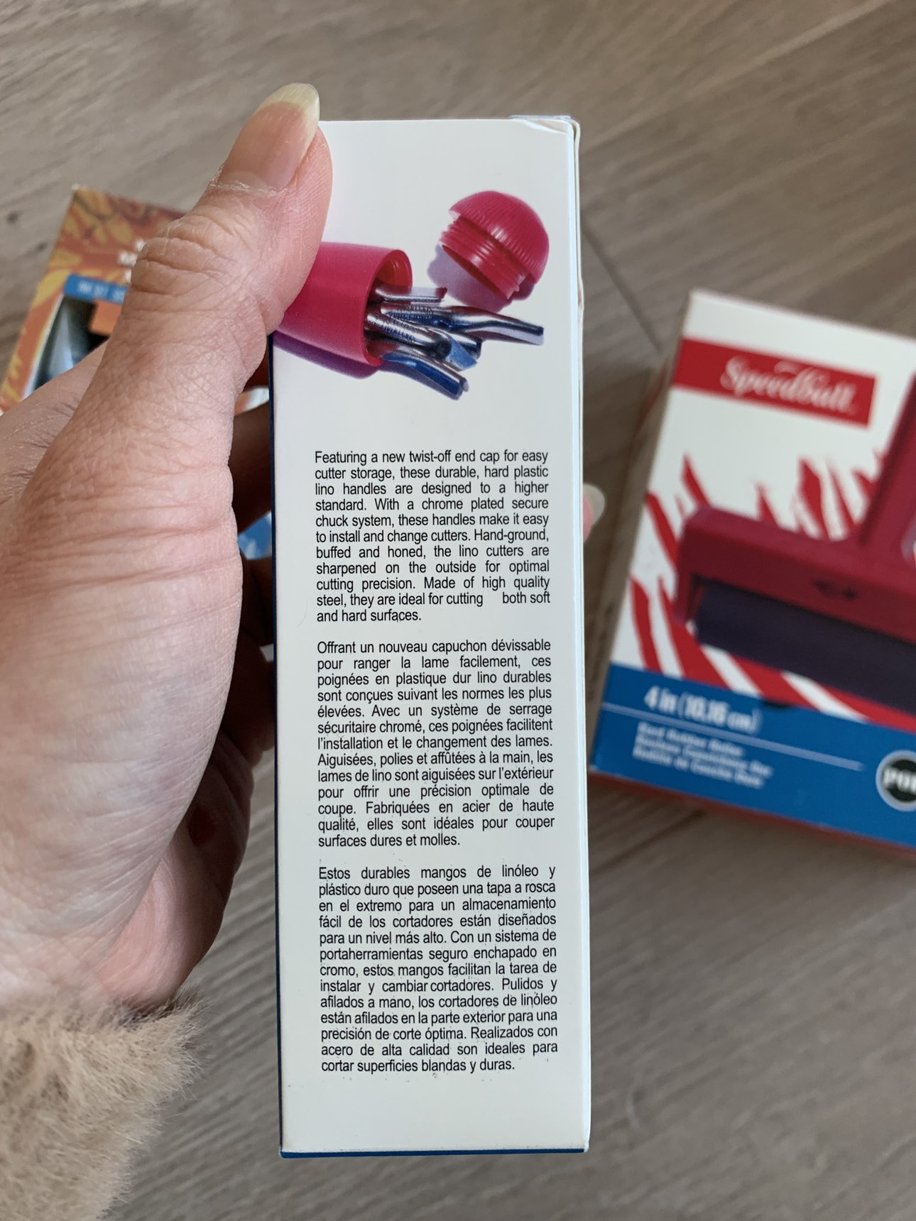 NEW — Speedball Lino Cutter, Rubber Roller & Ink image indicator(5)