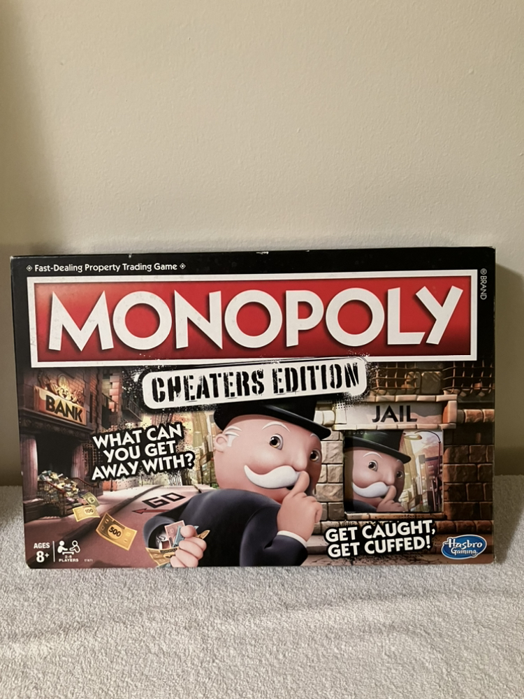 Like New Monopoly Cheaters Edition Board Game