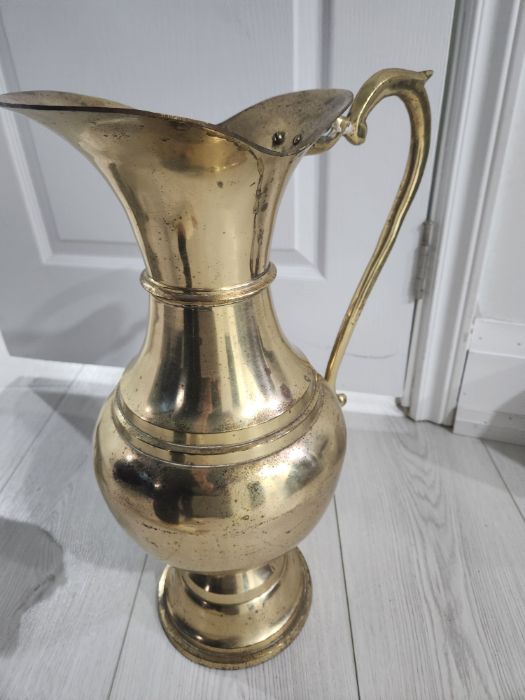 Brass Vintage Decor Vase / Pitcher image indicator(3)