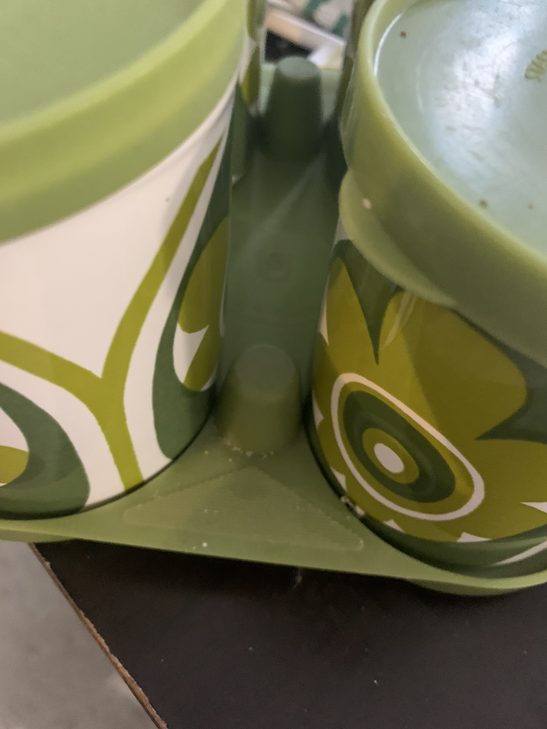1970s travel mugs with tray. - photo 4