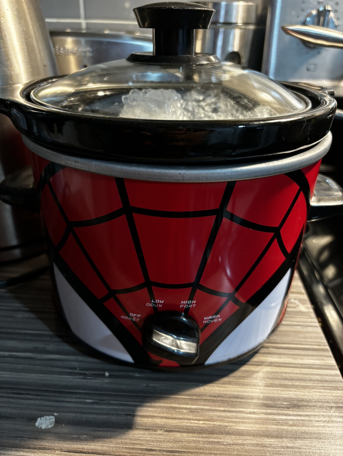 🥕small Spider-Man crock pot ( day 1) image indicator(3)