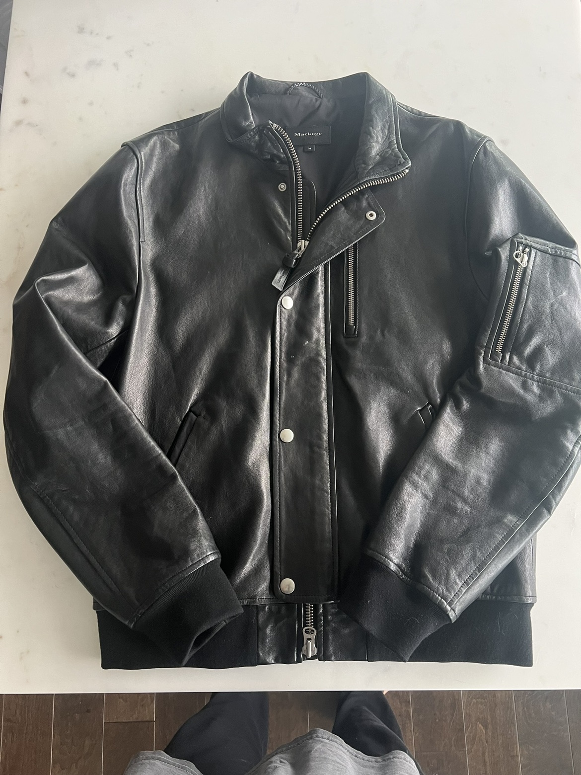 Mackage leather jacket - medium