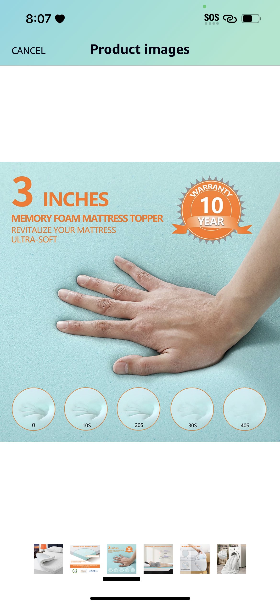 Foam mattress topper #198 - photo 3