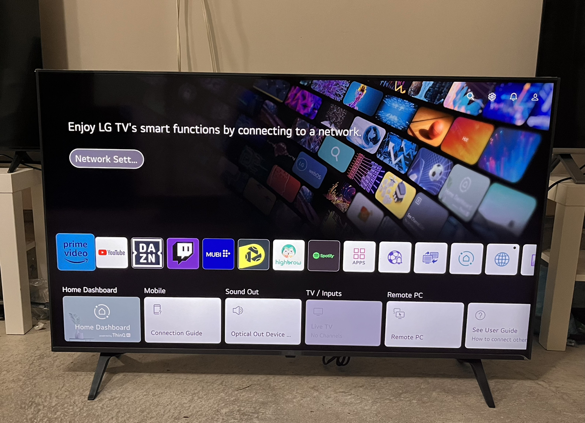 LG 50” 4K UHD webOS smart tv