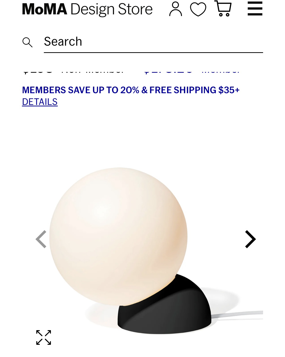 Moma design store table lamp