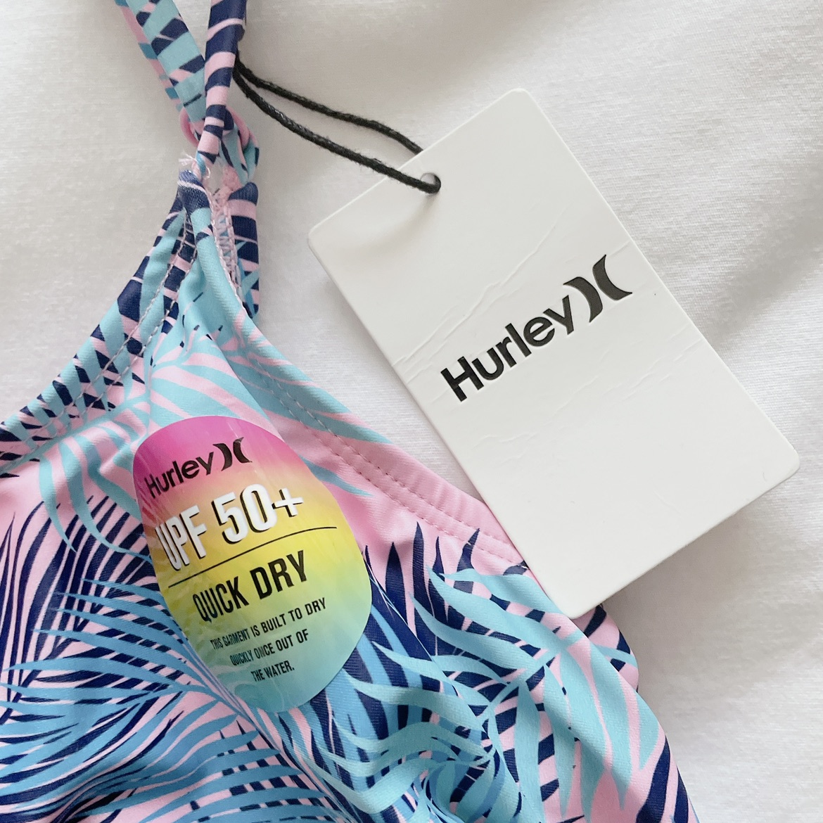 Hurley New with tags Bikini top youth size large 12-13Y image indicator(4)