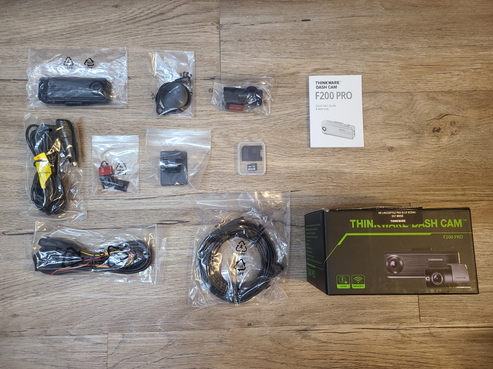 Thinkware F200 Pro 1080p Wifi Front + Rear + GPS