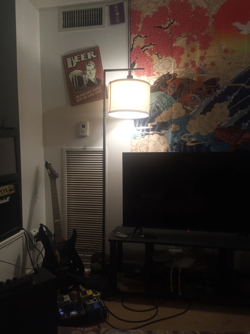 Standing Lamp (Warm Yellow Light)