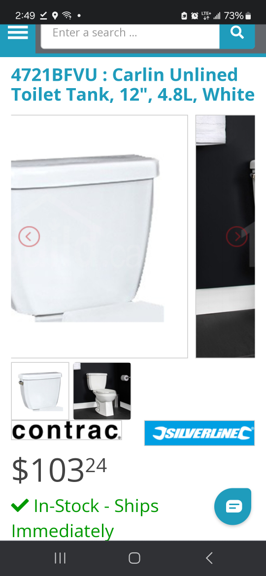 2 brand new toilet tunk