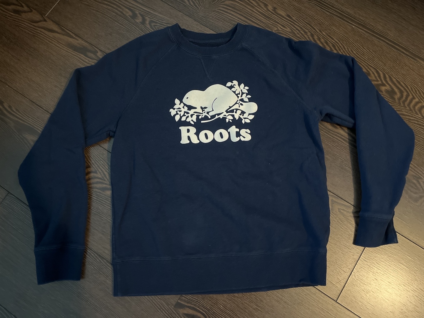 Roots navy sweater