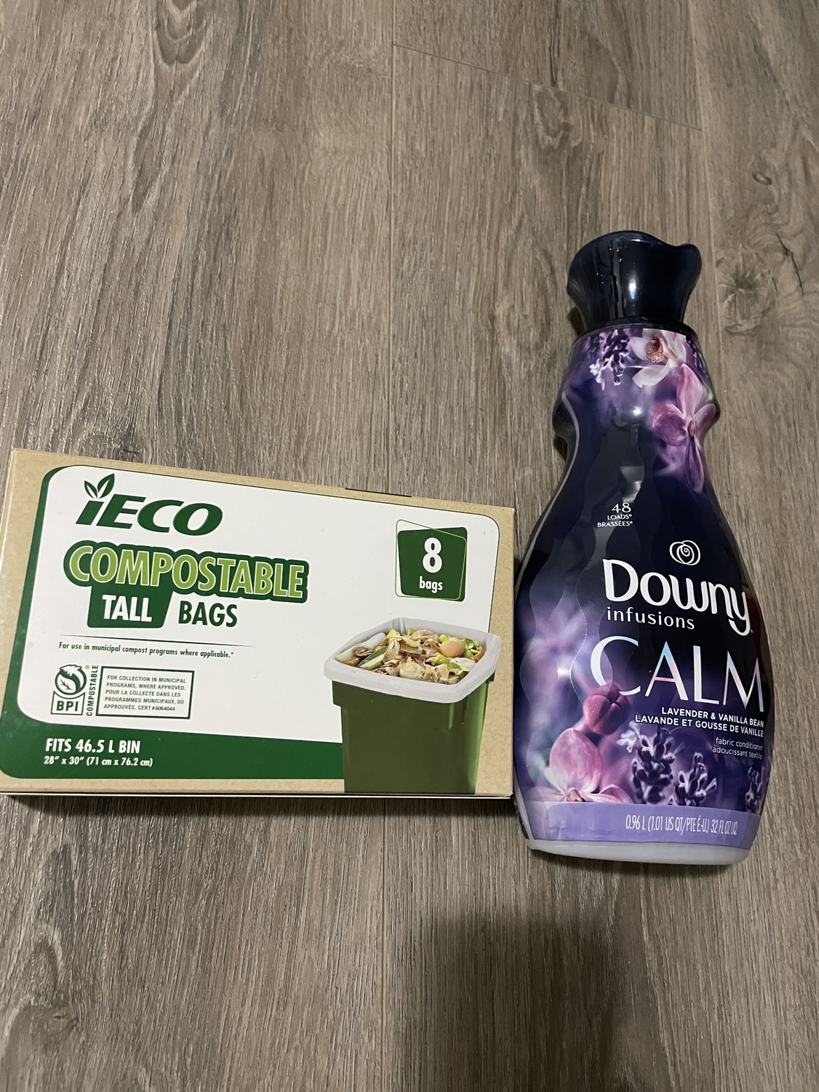 Laundry softener & organics bags #freecycle