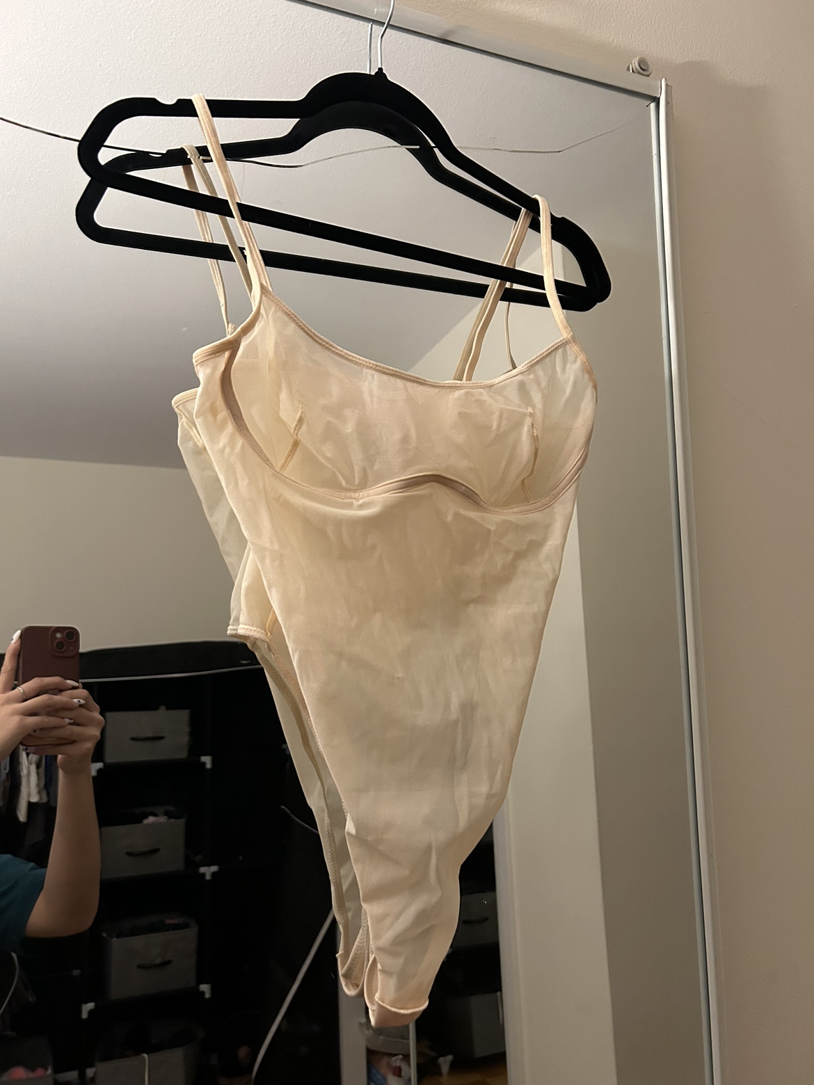 La Senza Sheer Nude/Pink Bodysuit thumbnail