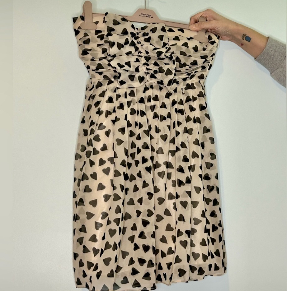 New! Papaya strapless dress