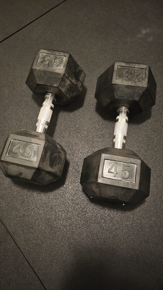 Rubber Hex Dumbbells - photo 3