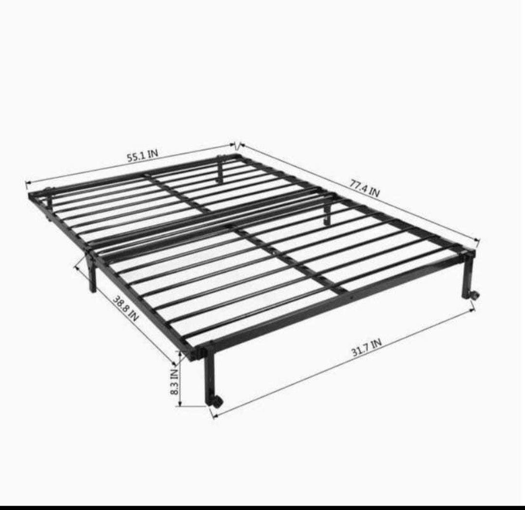 Metal Black Bed frame and Mattress (Double/Full) - photo 3