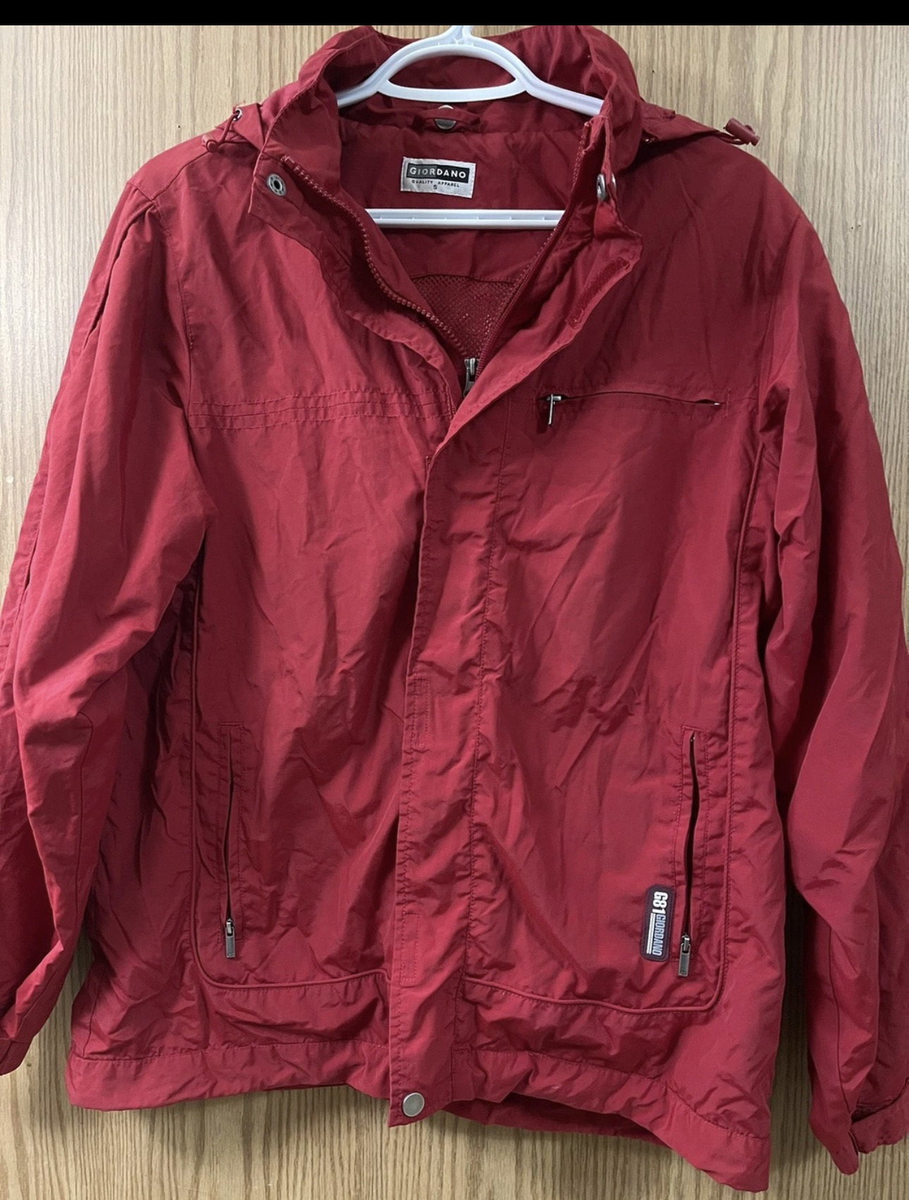 Men’s light jacket (RED) thumbnail