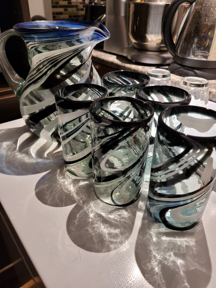 Mexican jug and glasses thumbnail