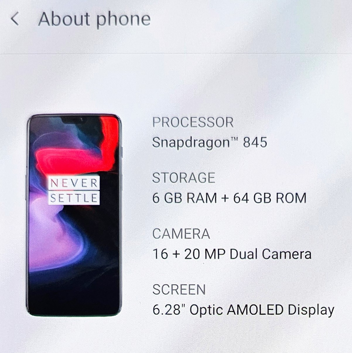 OnePlus 6 - photo 3
