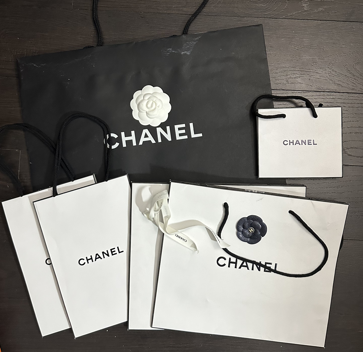 Chanel boutique paper bag for sale