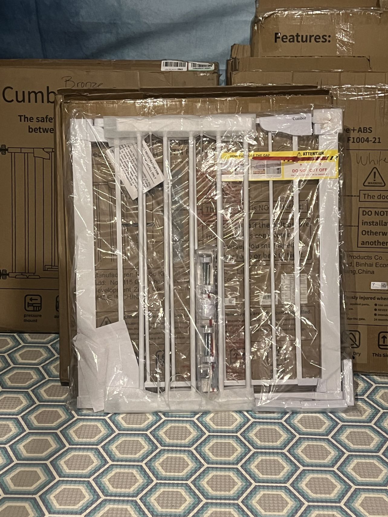 Cumbor Baby Safety gate for stairs , Pet gate thumbnail
