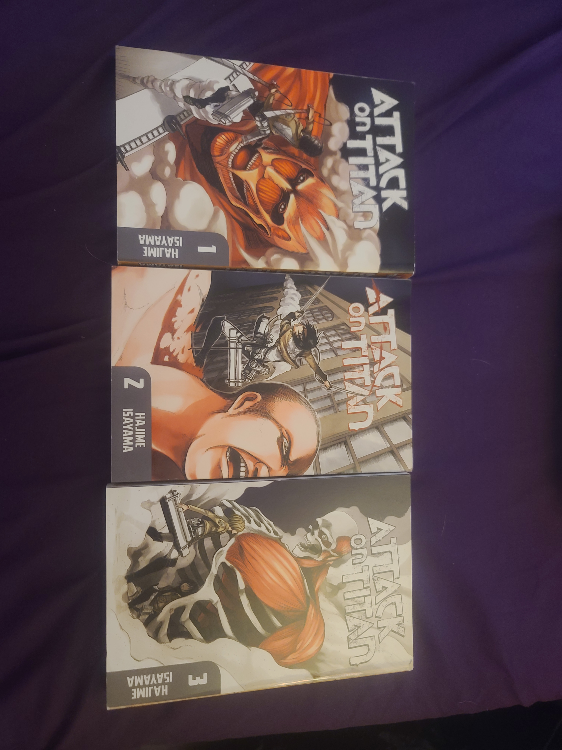 Attack on titan manga 1-3