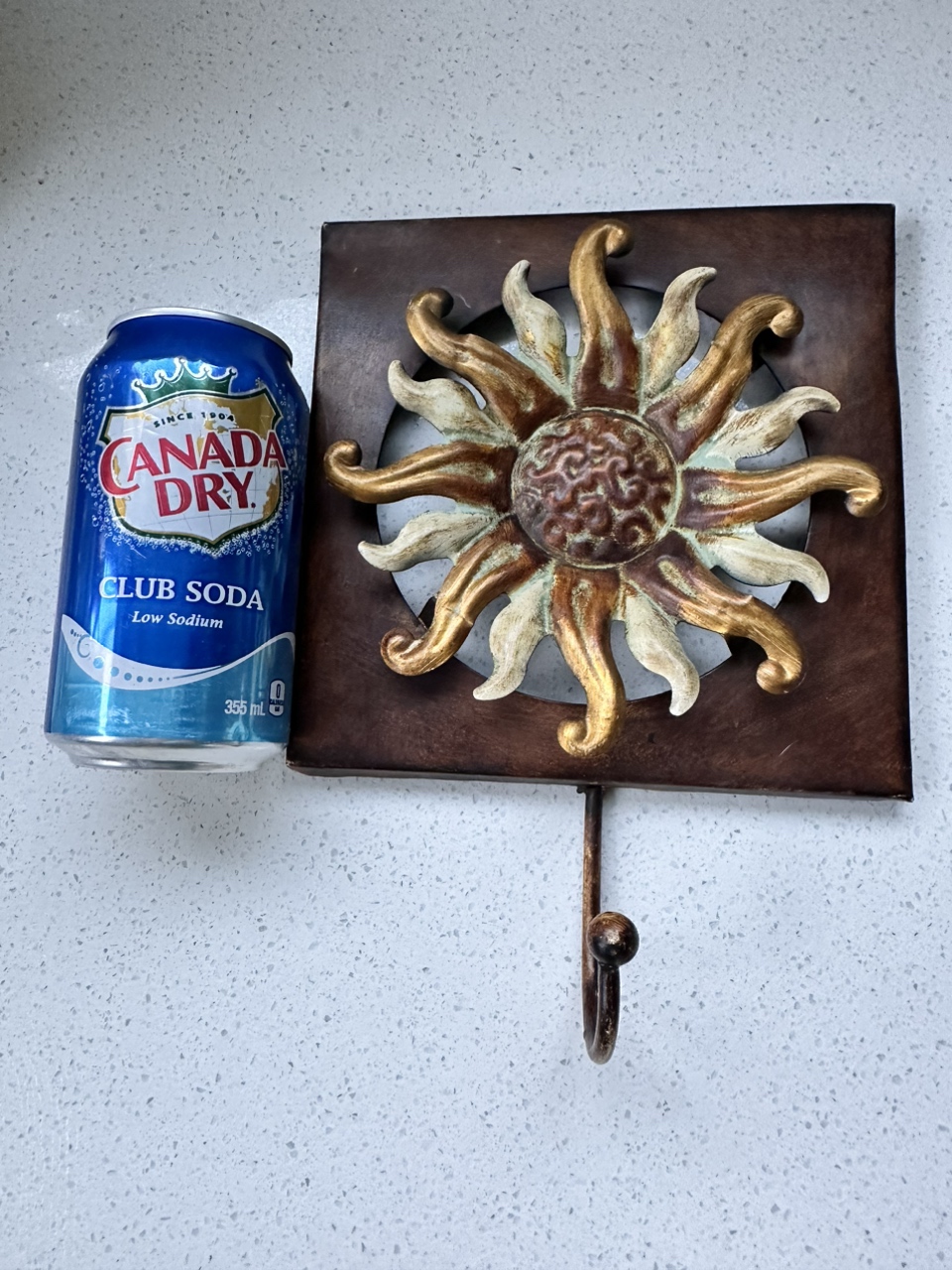 🥕Metal sunflower hook decor