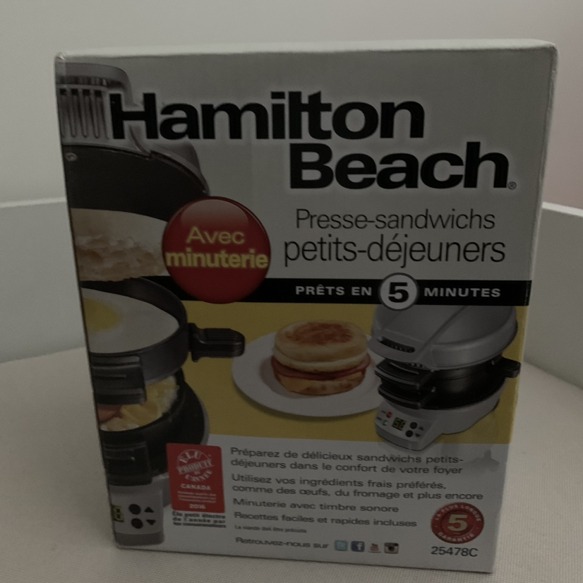 Hamilton Beach Breakfast Sandwich Maker