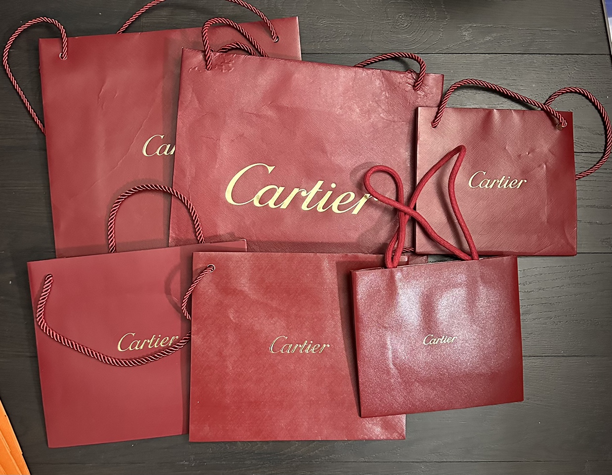Cartier boutique paper bag for sale