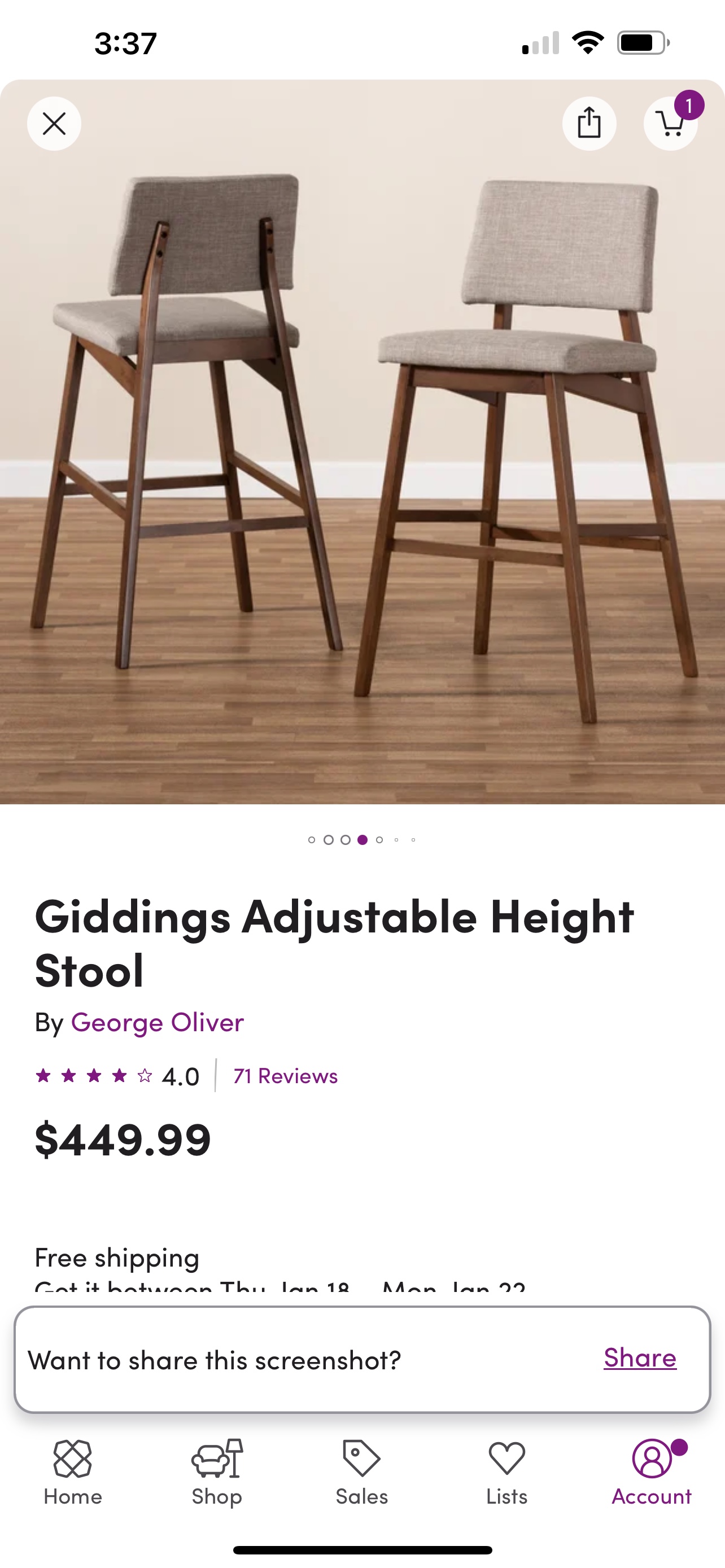 Upholstered Solid Wood Stools image indicator(5)