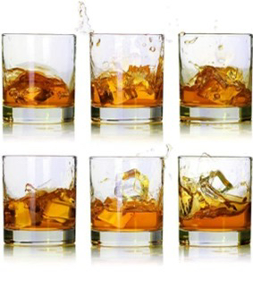 SET OF 6 WHISKY GLASSES