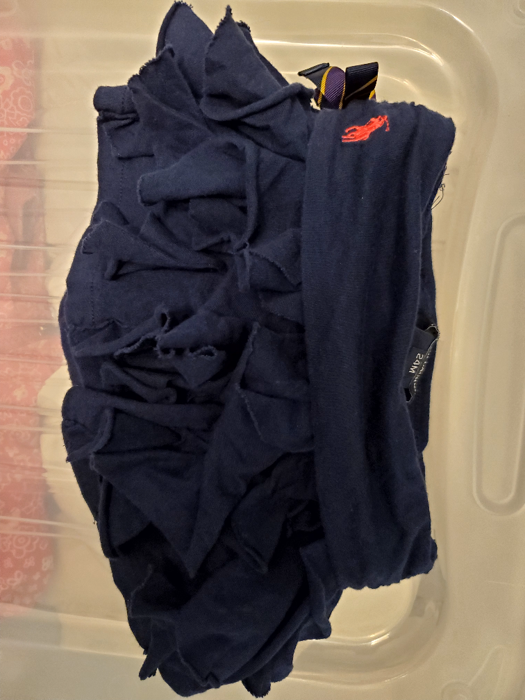 Ralph Lauren ruffle baby navy skort, size 24 month thumbnail