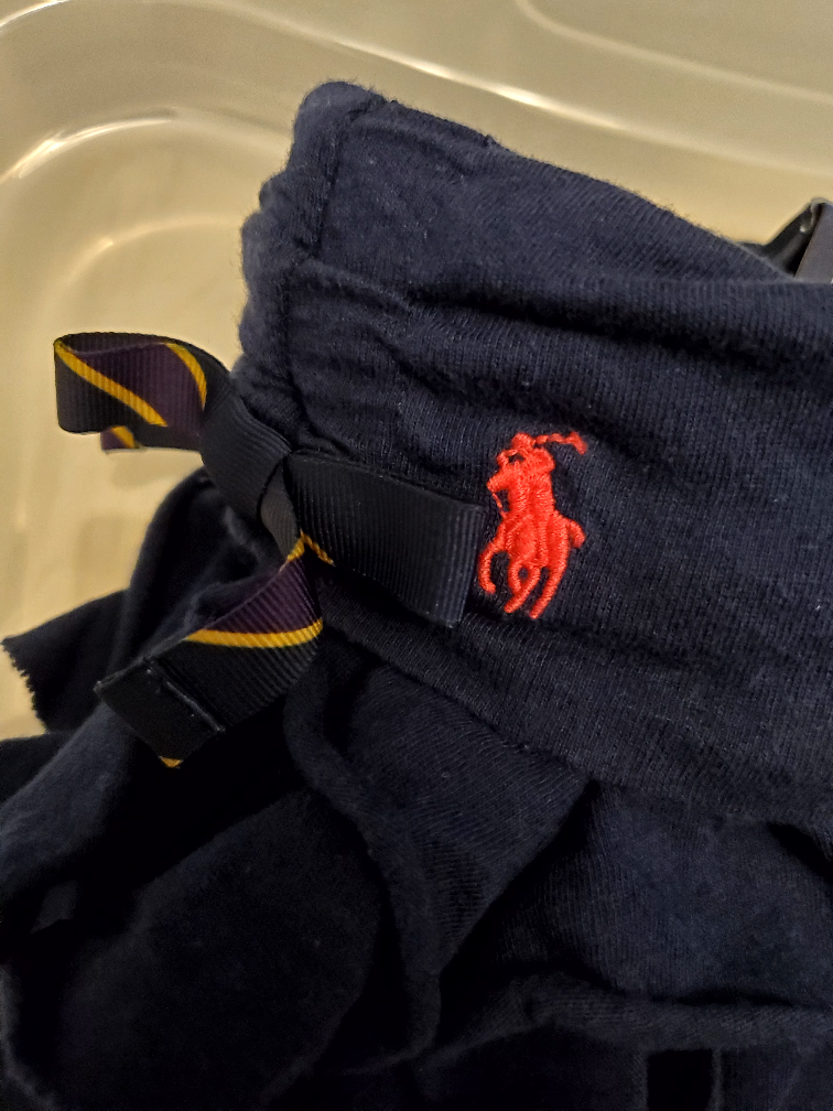 Ralph Lauren ruffle baby navy skort, size 24 month image indicator(2)