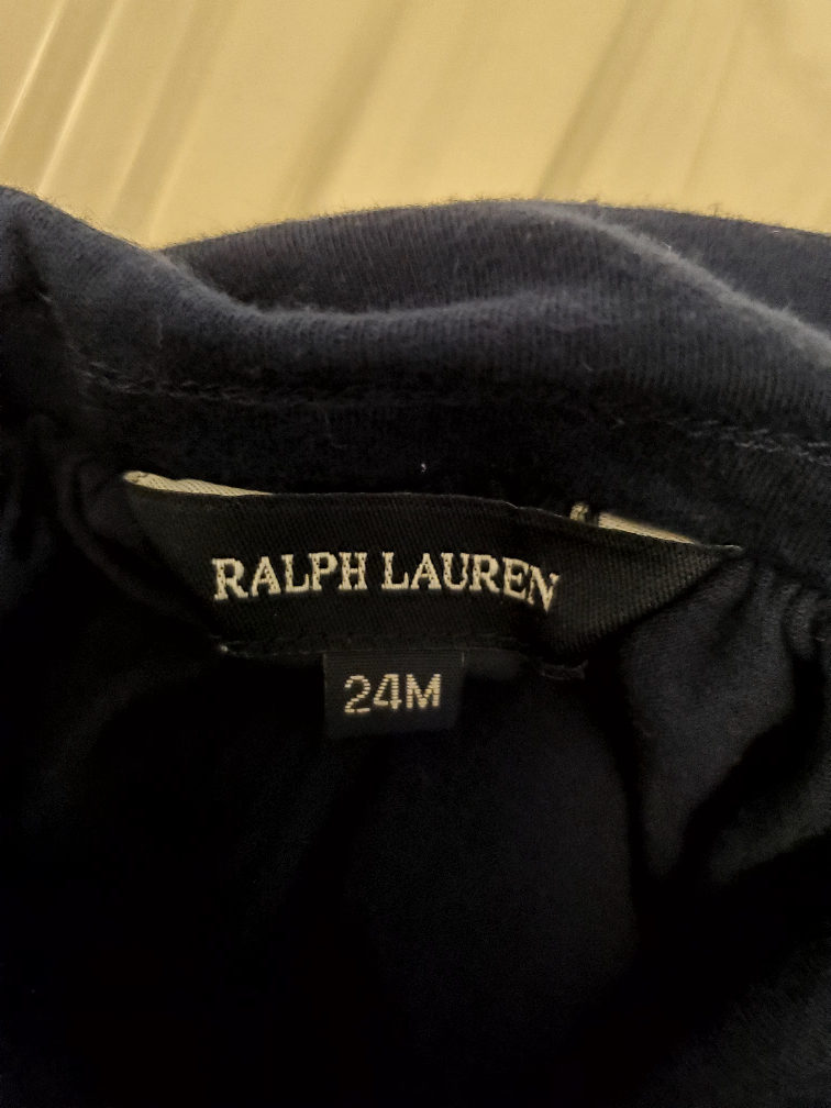 Ralph Lauren ruffle baby navy skort, size 24 month image indicator(3)