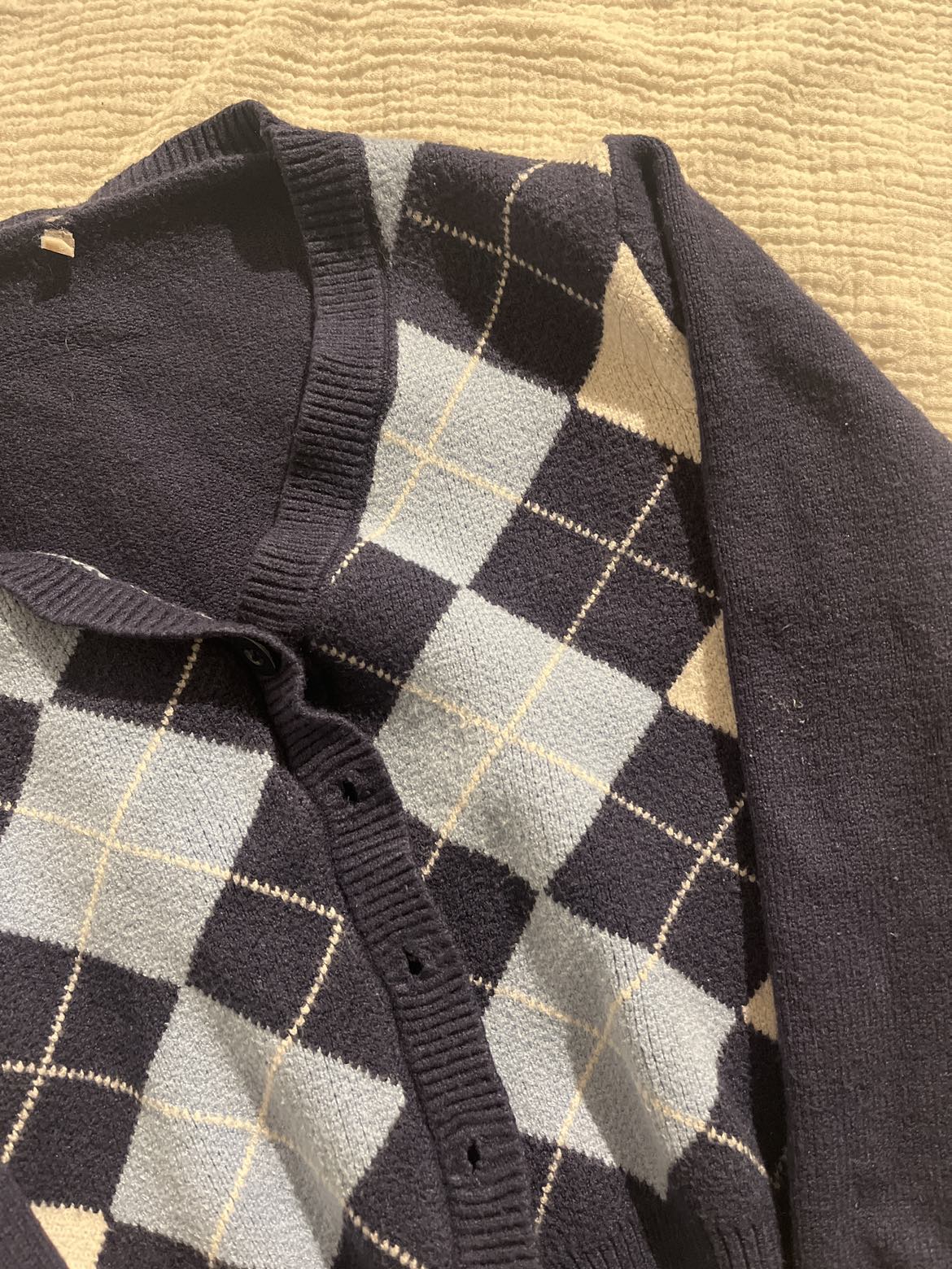 Korean style Cardigan/ jacket in blue thumbnail